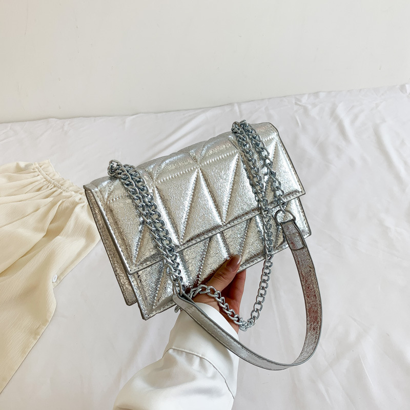 菱格气质小包包女2025夏季新款洋气单肩斜挎包韩版时尚小方包