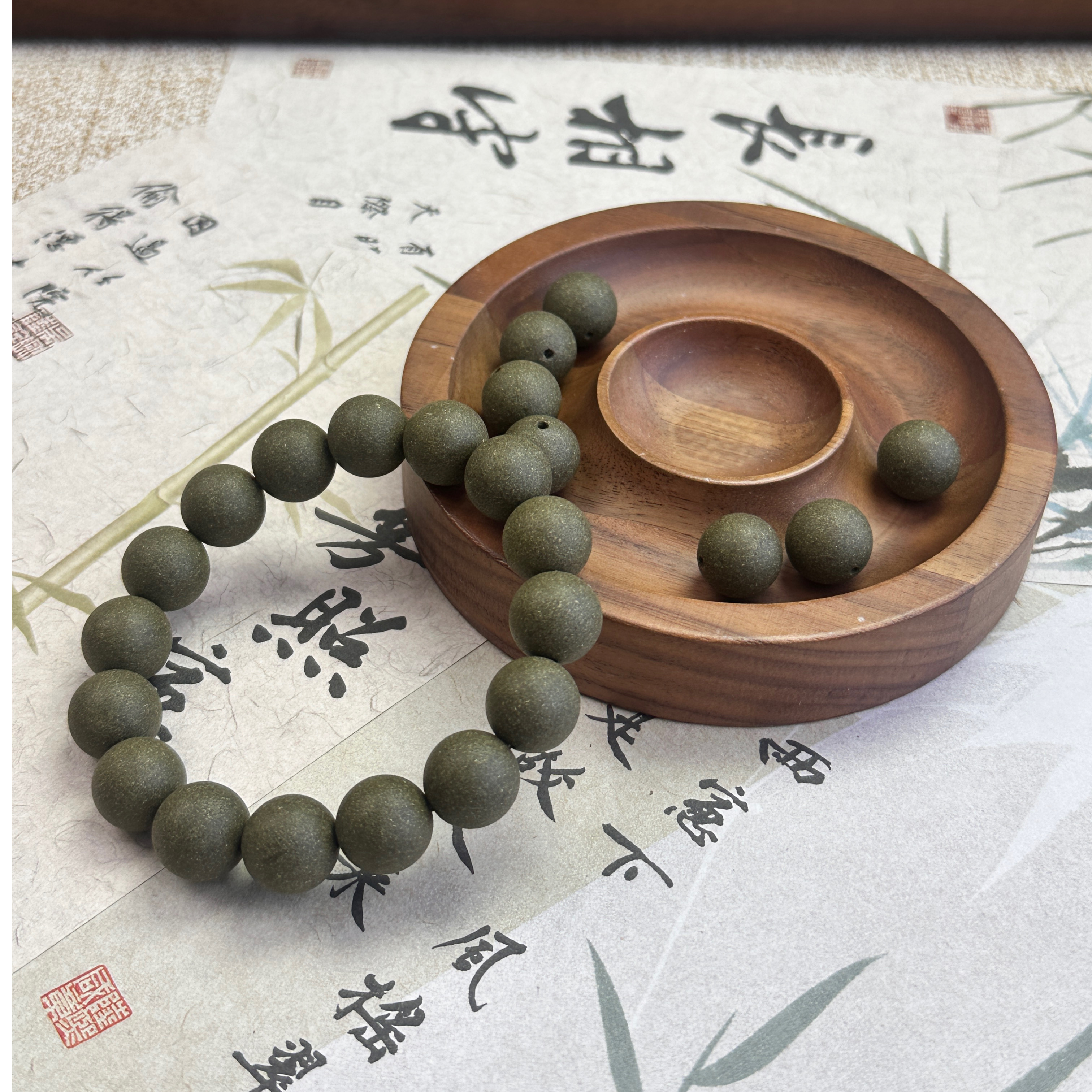 【雨后茉莉】提神醒脑 手工合香珠手串