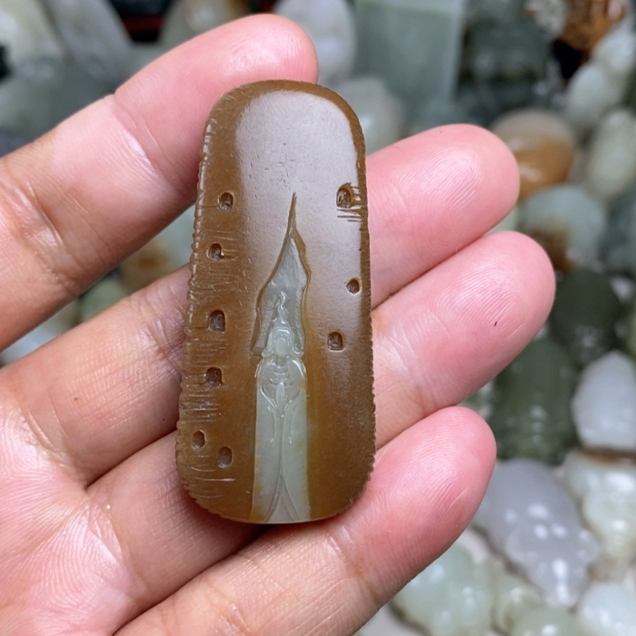 【闪购商品】和田玉未镶嵌挂件西*