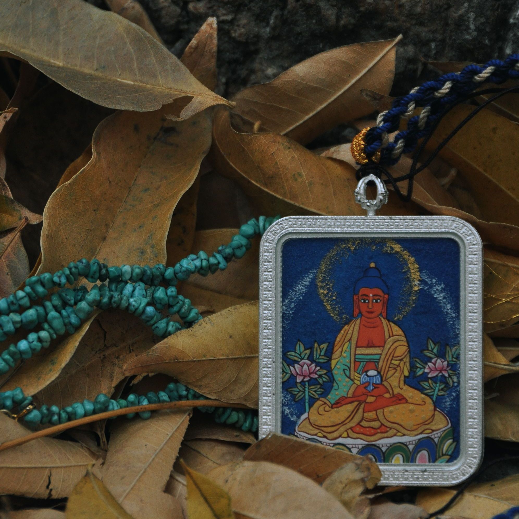 【西藏直发】手绘唐卡-手绘唐卡吊坠