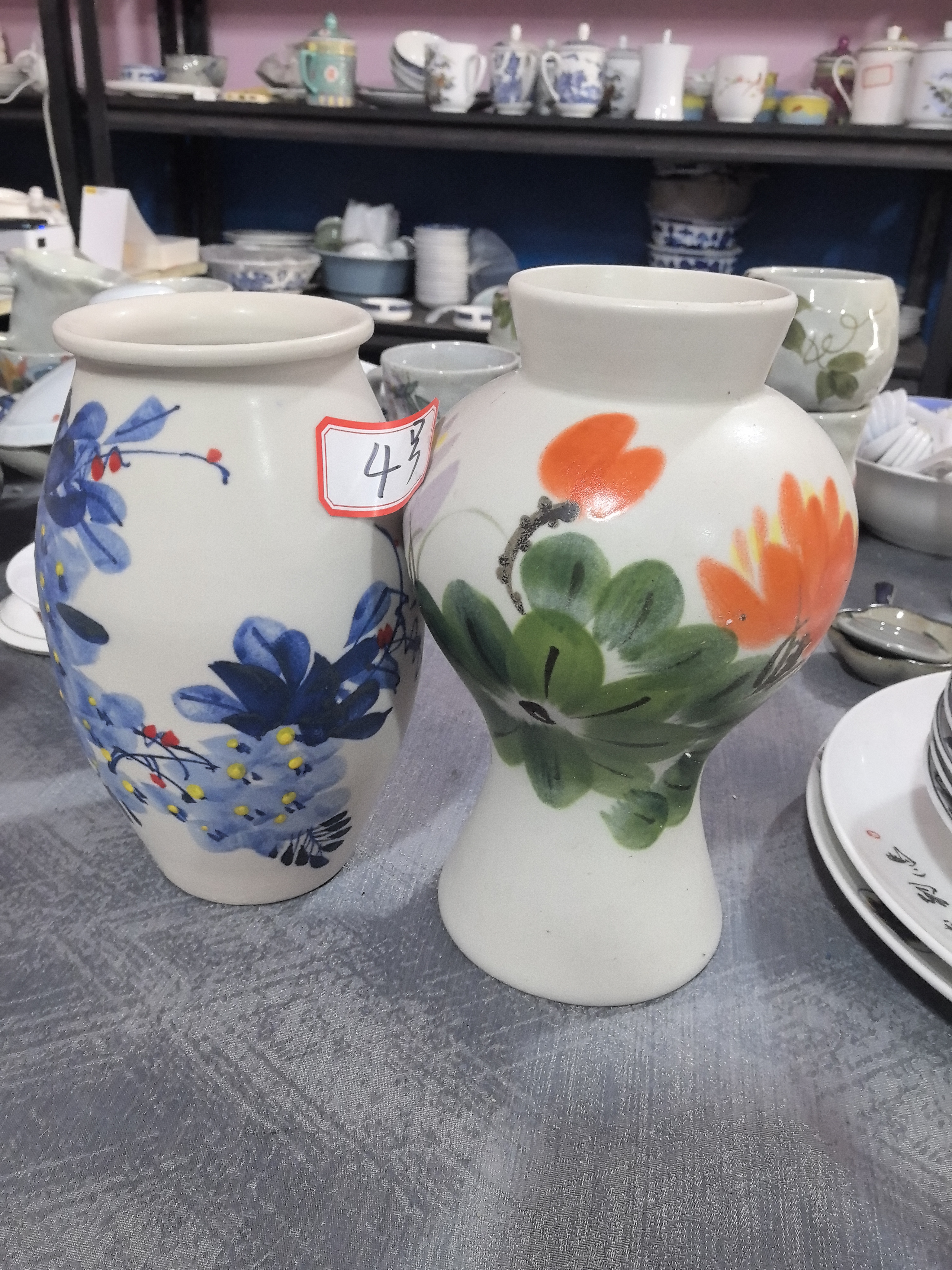 景德镇亚光花瓶4号两个