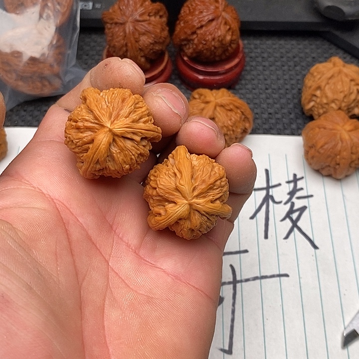 核桃把件拼接白狮子18