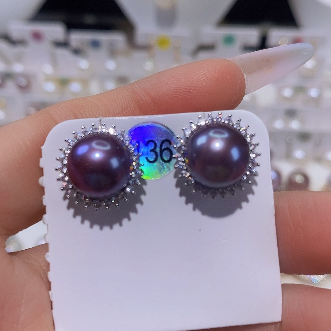 淡水珍珠耳饰未镶嵌