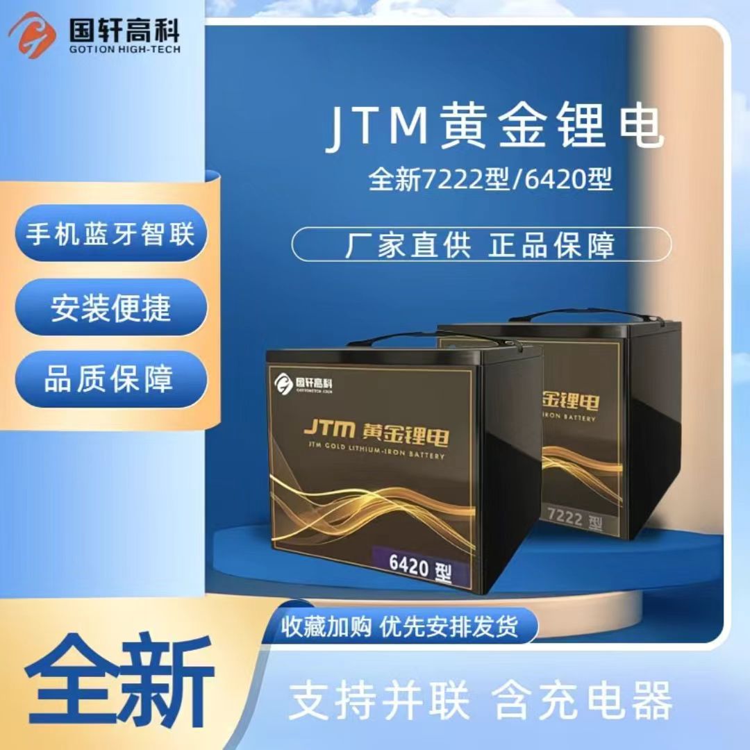 国轩高科垒石系列JTM黄金锂电蓝牙版2.0含充电器  支持并联