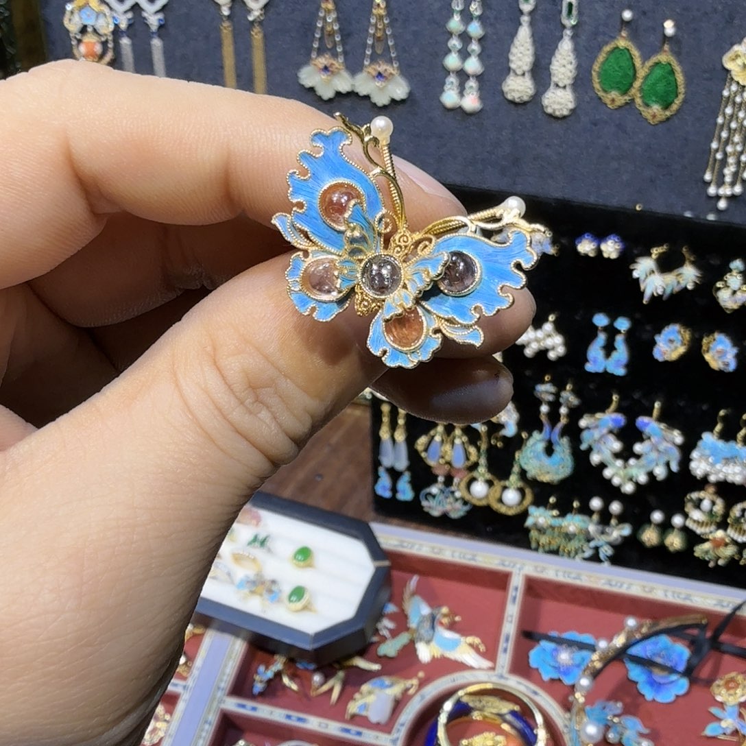 大理石纯铜蓝色大理石纯铜活口戒指