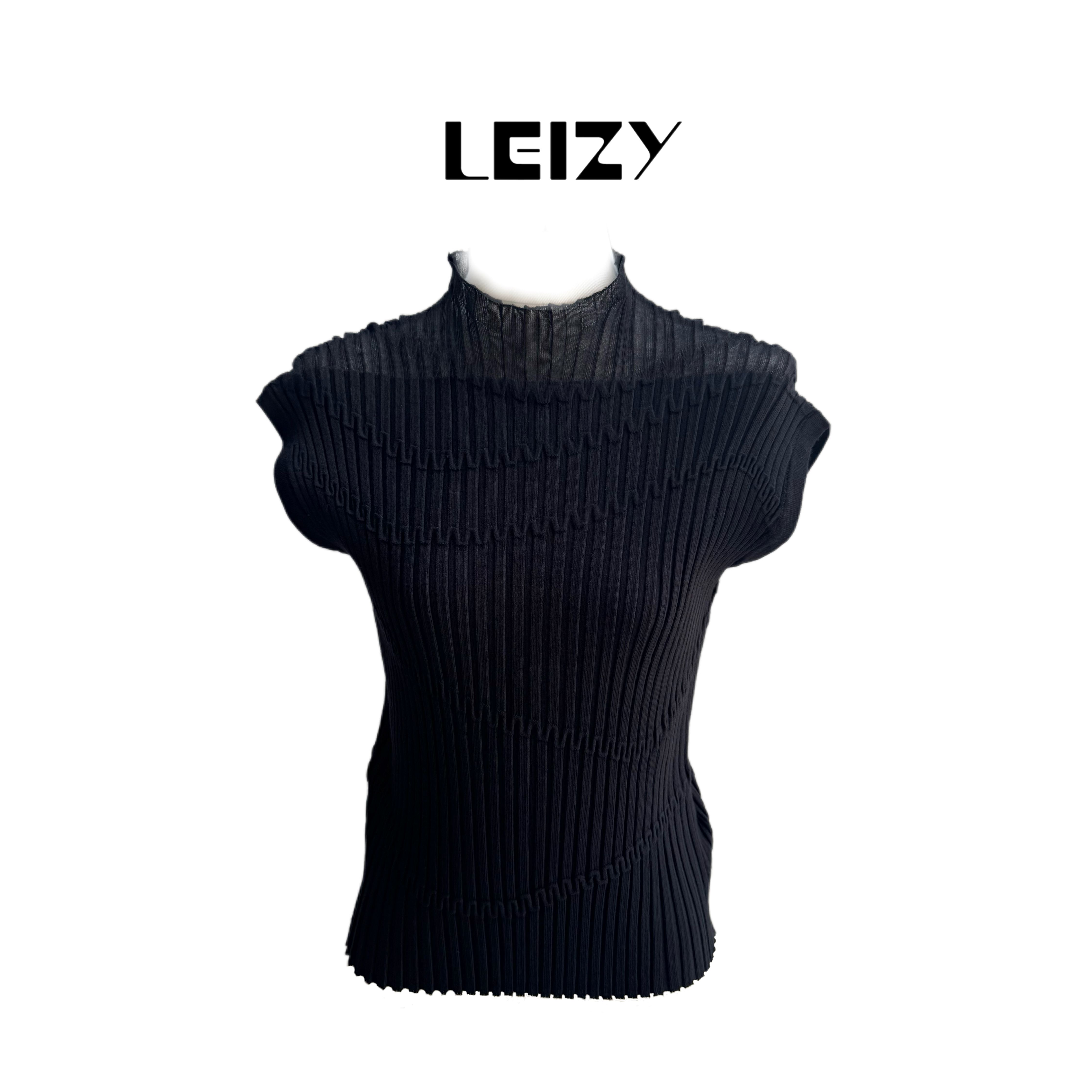 【LEIZY原创】“暗涌”-莱赛尔亲肤显瘦百搭打底外穿针织上衣