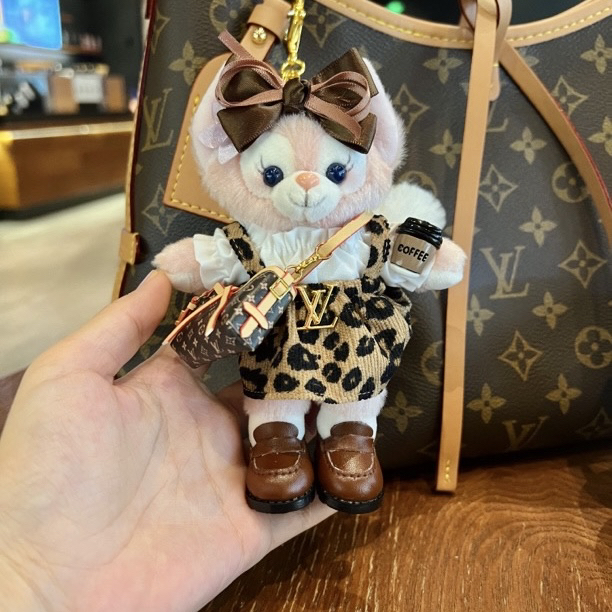 【豹纹贝贝包包挂件挂件】手作高级感公仔小挂件（送挂绳挂扣挂链）