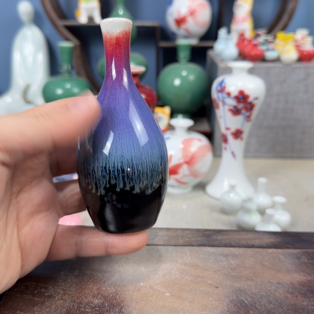 陶瓷手工小花器摆件