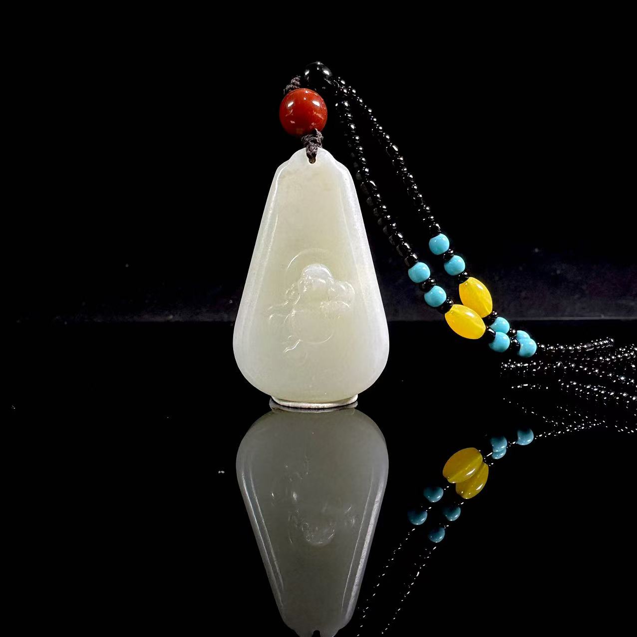 和田玉如来玉佩吊坠（712139）