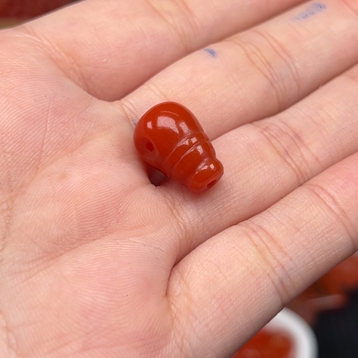 南红玛瑙未镶嵌吊坠(不含链)