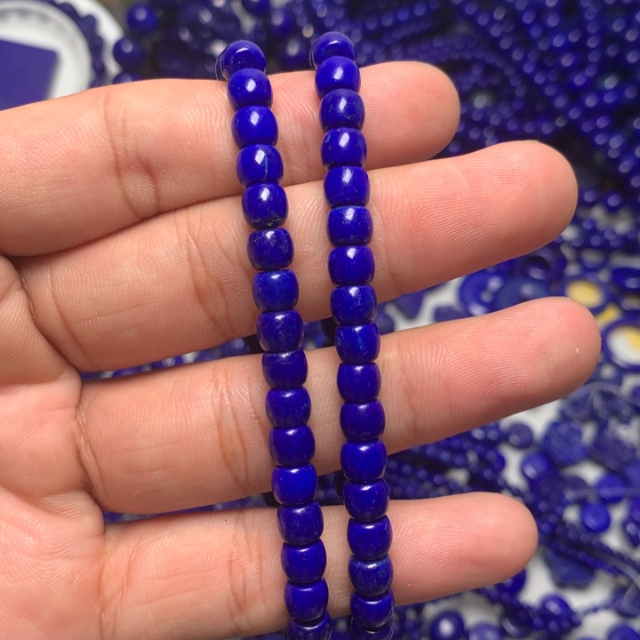 心***儿青金石未镶嵌6mm直切手串