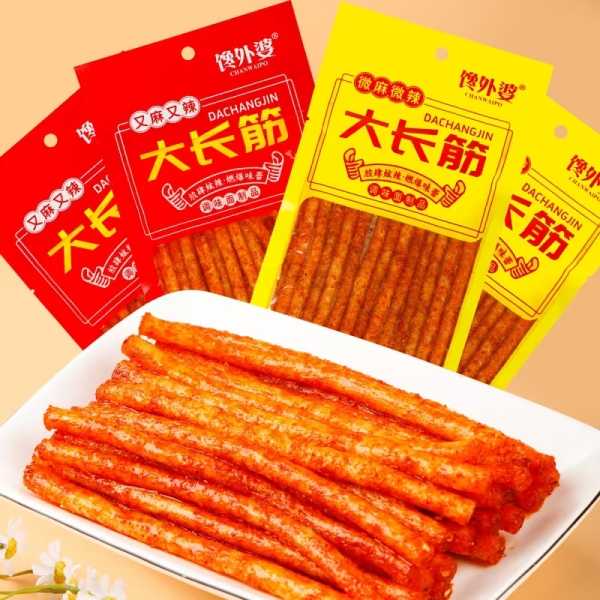 馋外婆【大长今魔鬼辣】辣棒麻辣面筋儿时零食校园8090怀旧小吃