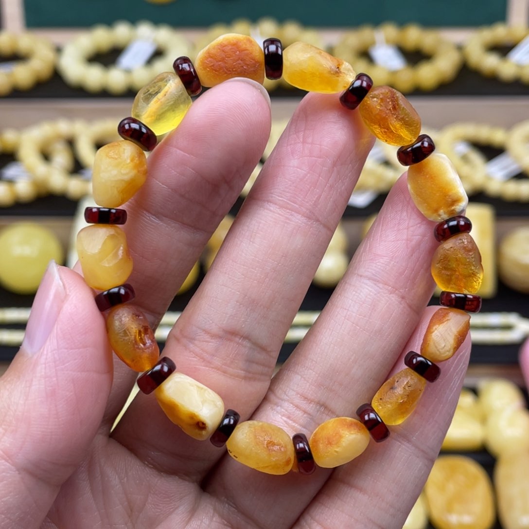 琥珀裸石未镶嵌琥珀蜜蜡