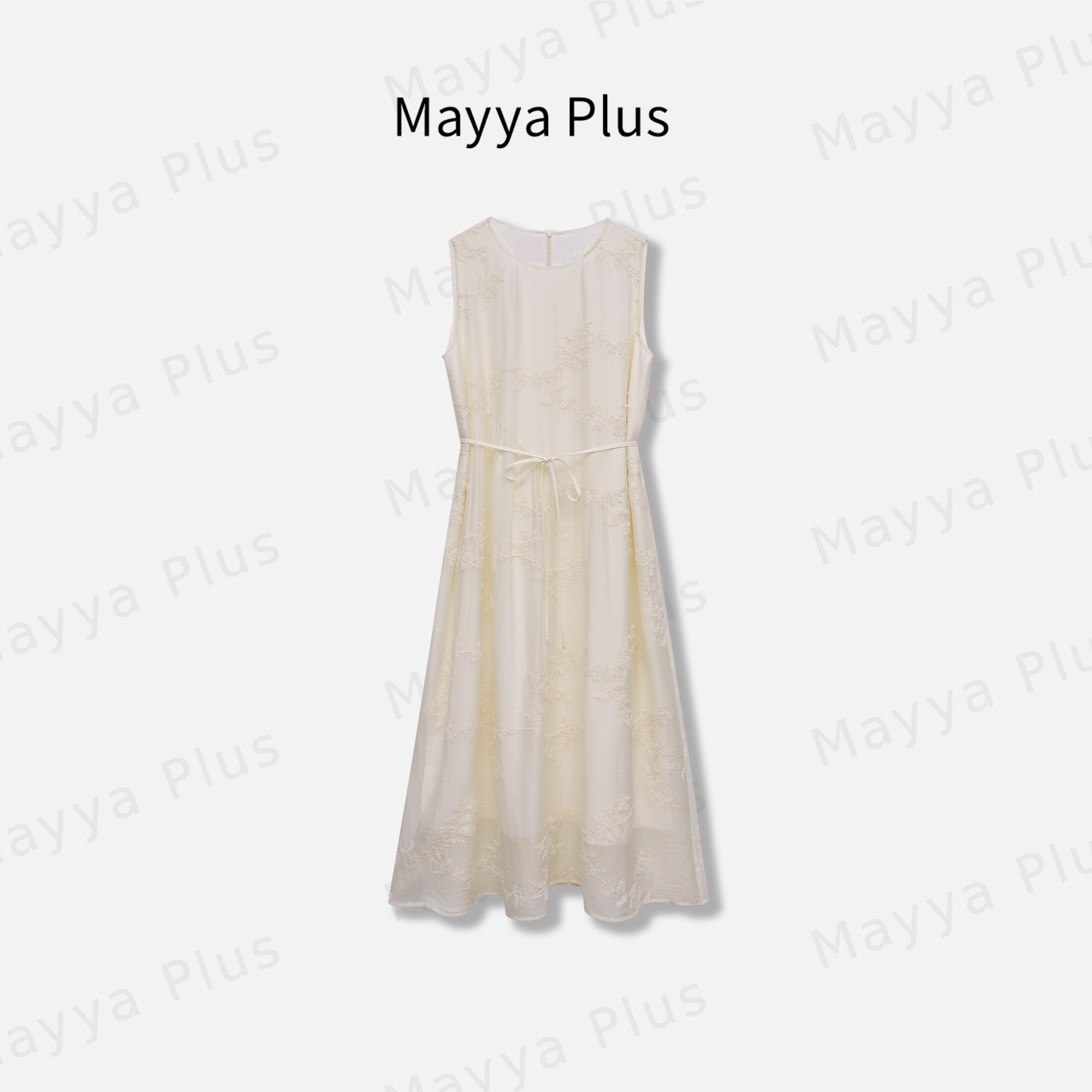【风起时】Mayya Plus麦芽定制国风刺绣背心连衣裙无袖裙子32518379