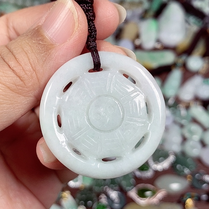 翡翠未镶嵌颈饰天然翡翠玉A货配证书