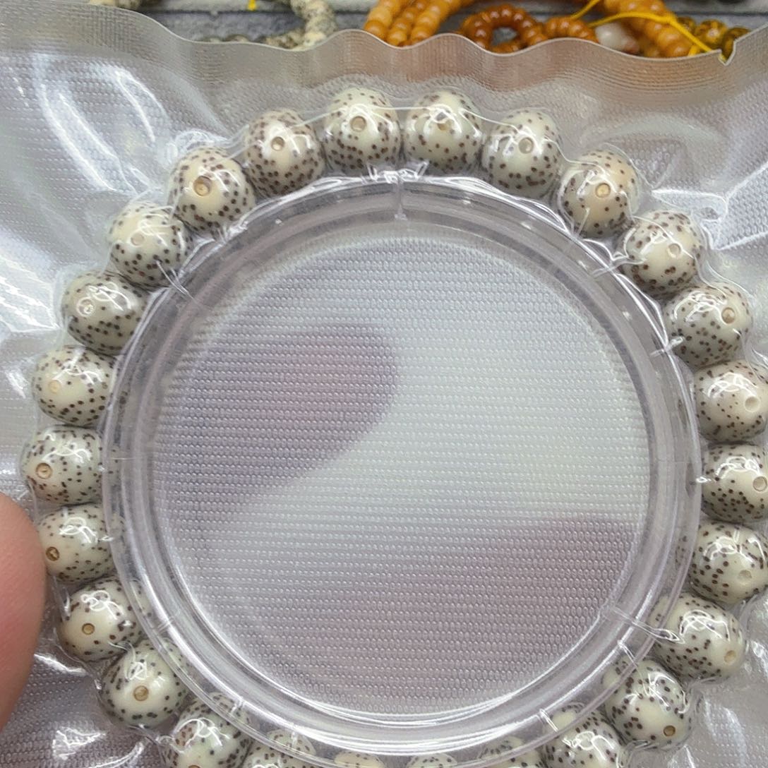 星月菩提手串23练手糯冰星月菩提单圈10×8苹果