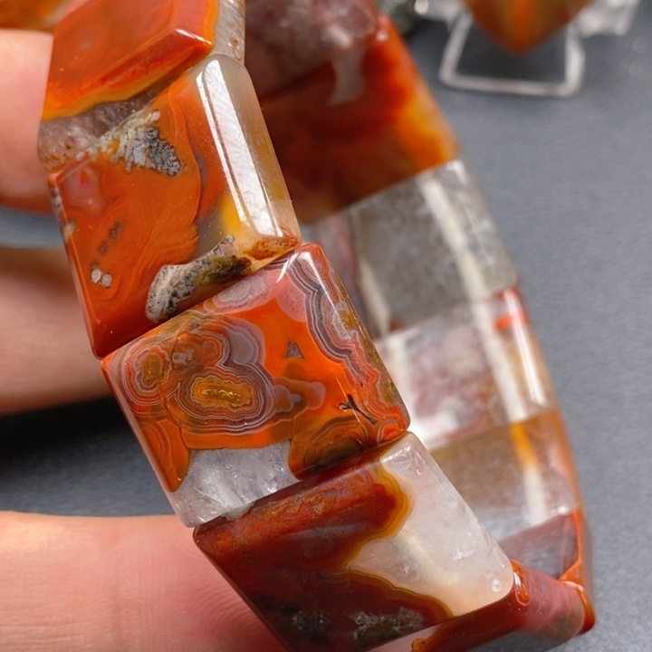 玛瑙/玉髓手链未镶嵌用****9