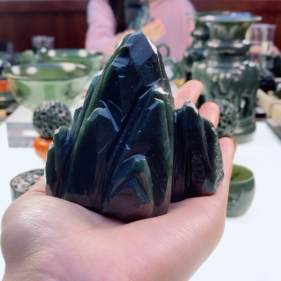 和田玉（青玉）挂件未镶嵌