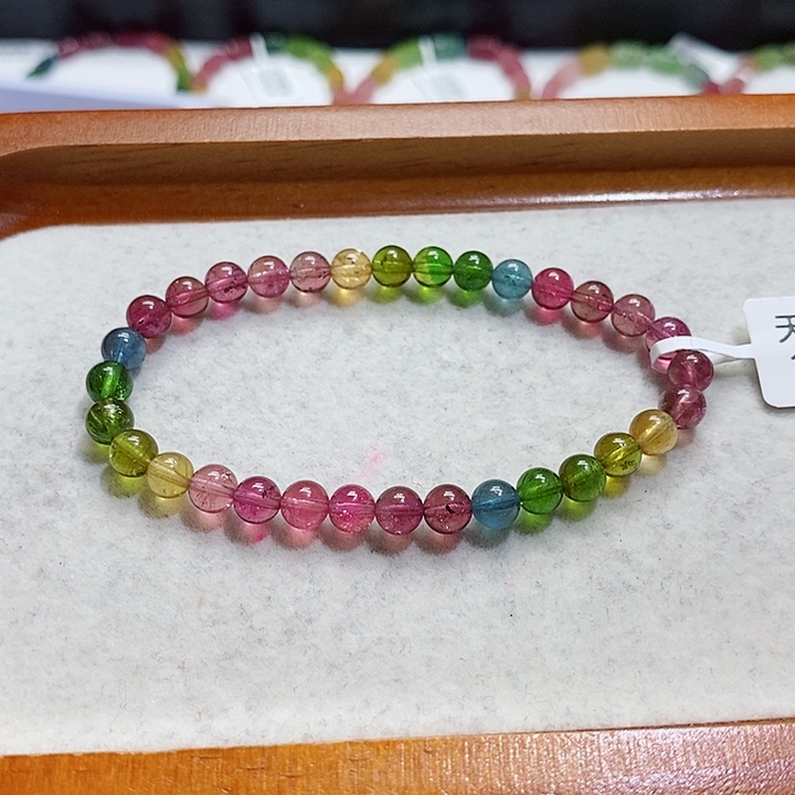 碧玺手链未镶嵌碧玺手串5.7