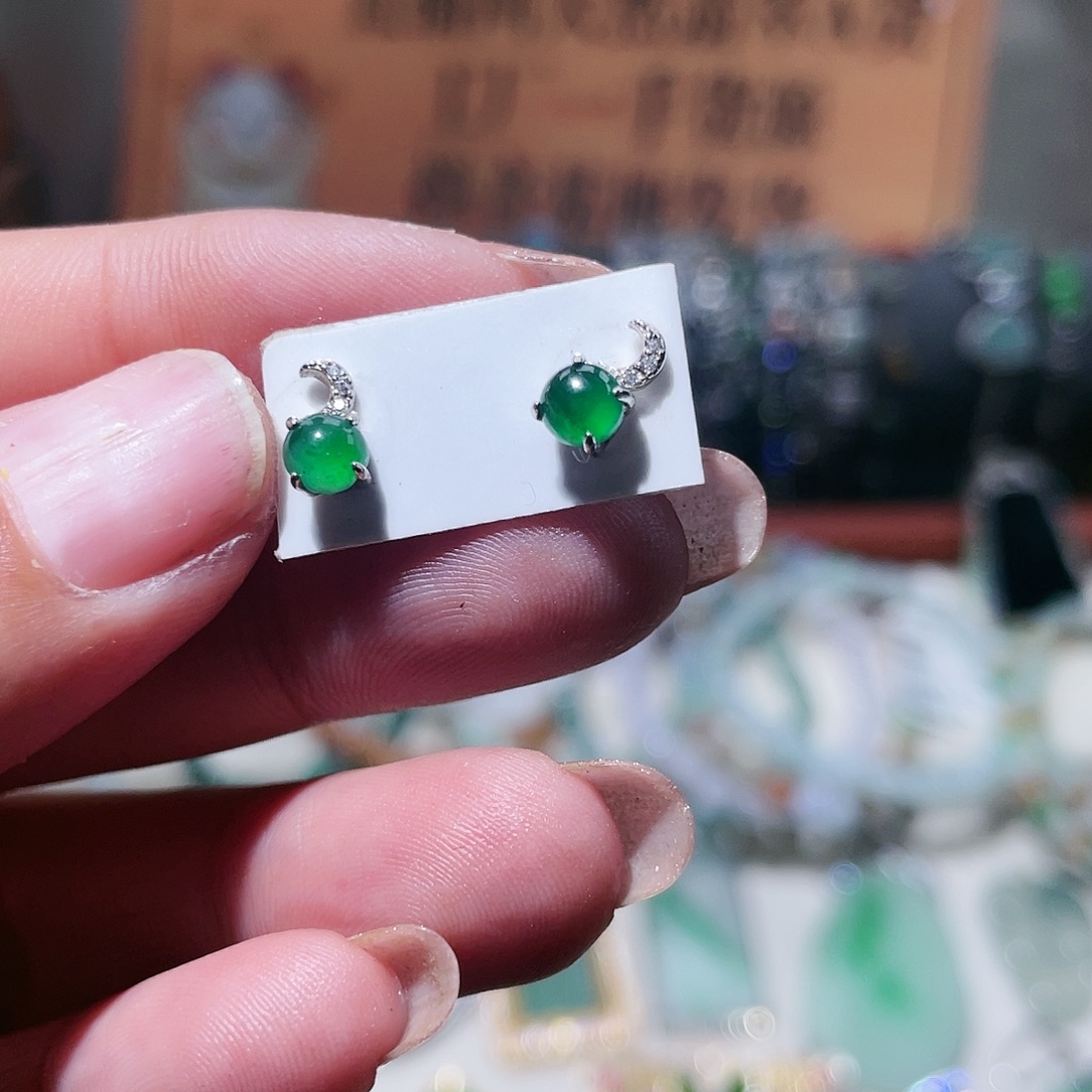 翡翠银S925镶嵌颈饰