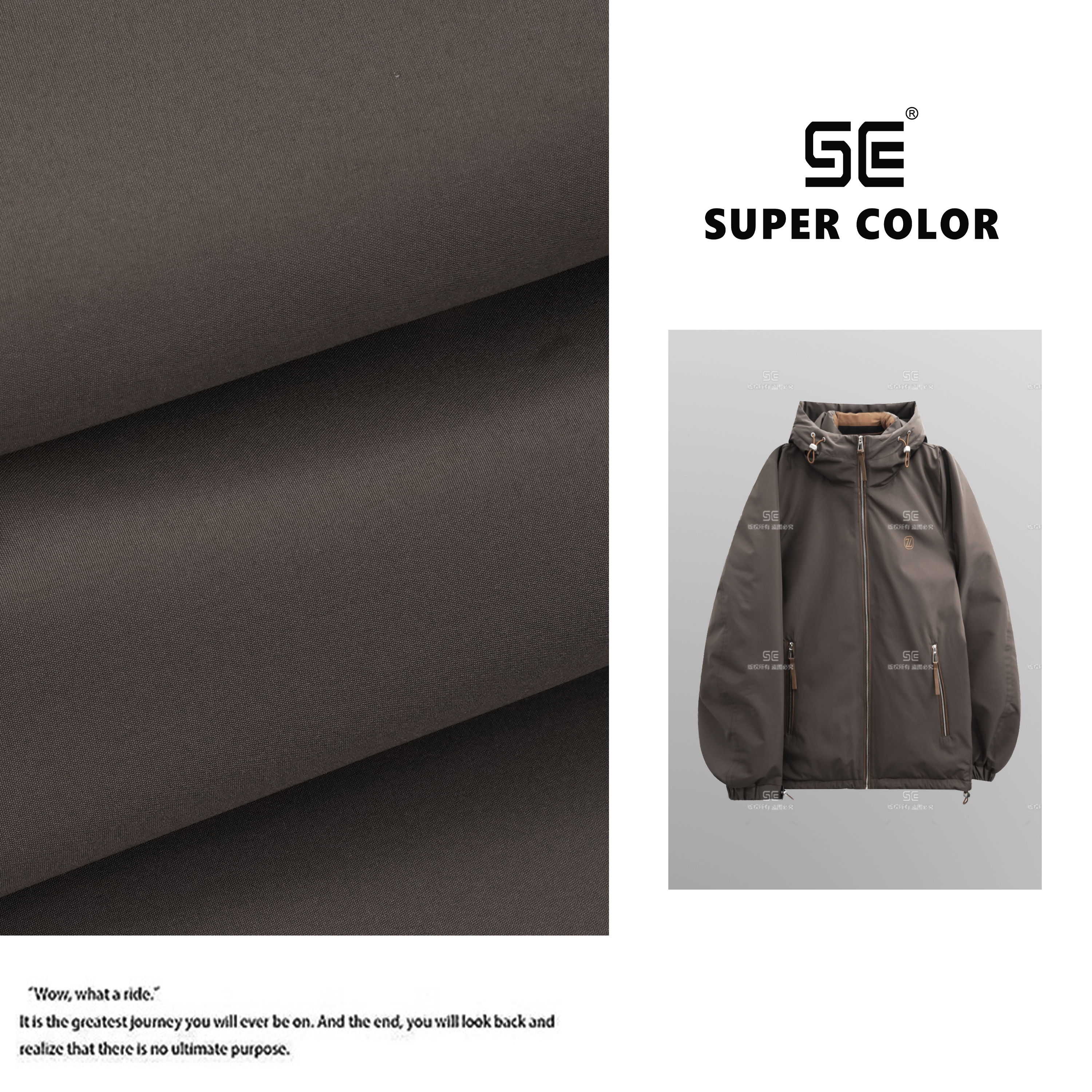 supercolor【老钱风连帽鹅绒服】25ss//新款轻奢百搭连帽羽绒服6