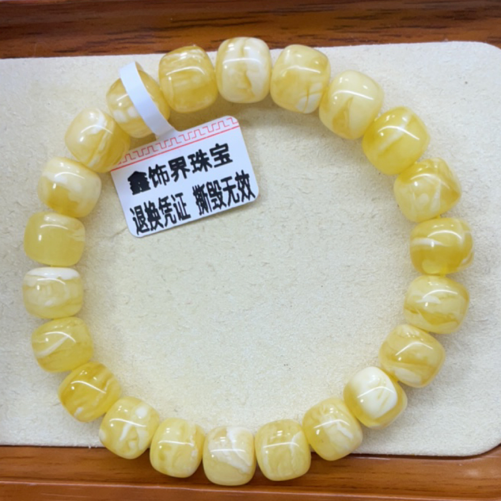 高货10-12MM天然浓蜡虎皮纹飘妖花蜜蜡手串先检后发链接合集