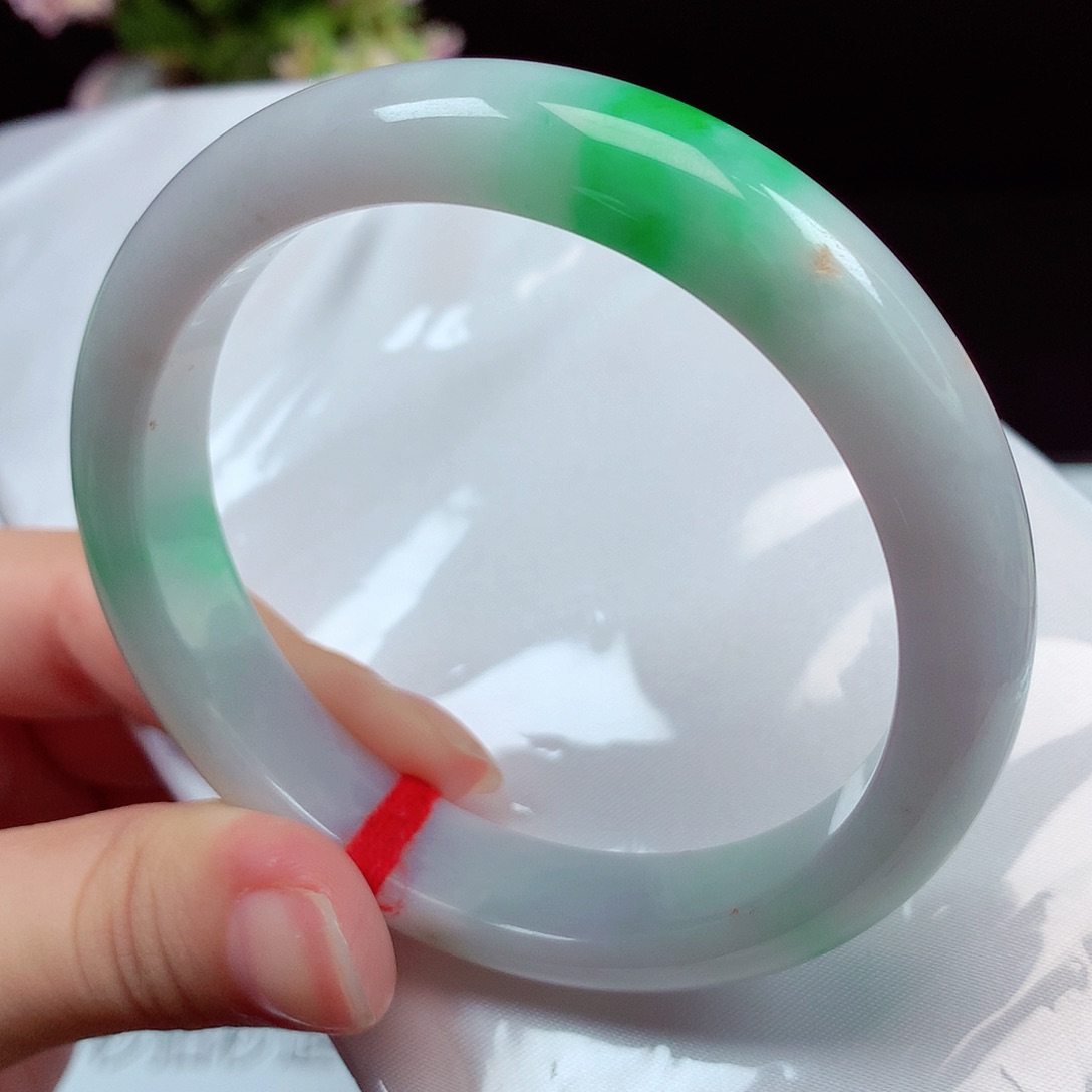 翡翠未镶嵌手镯1114