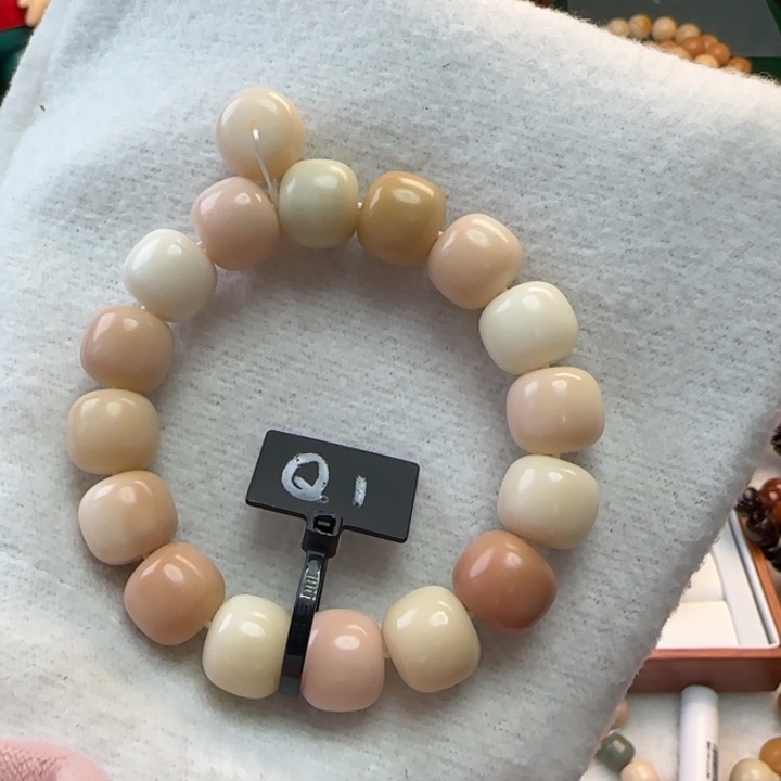 菩提根/象牙果手串卡14桶珠粉色系全品1