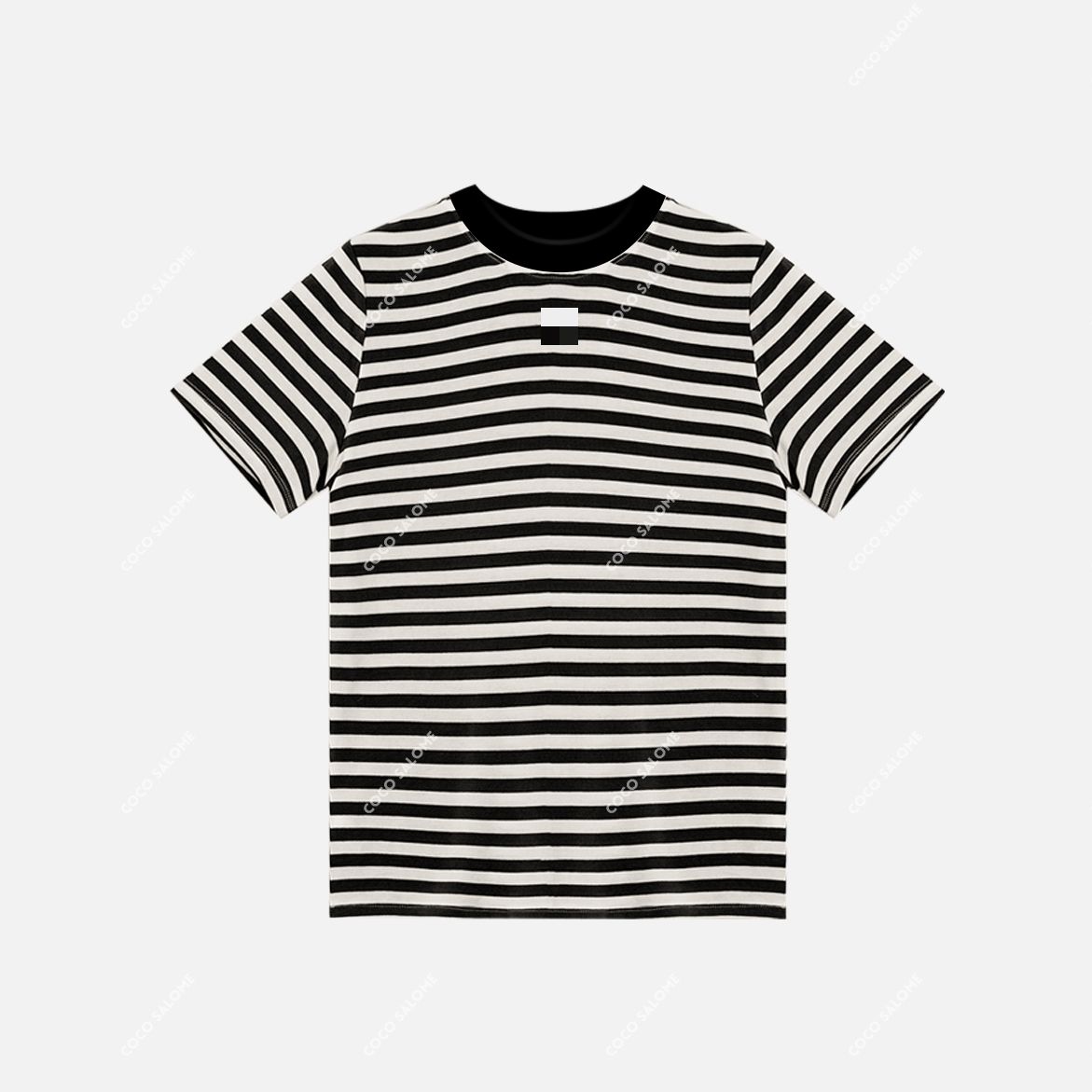 安安推荐【条纹经典】210g92%天丝条纹圆领高弹短袖TXS31116311Z