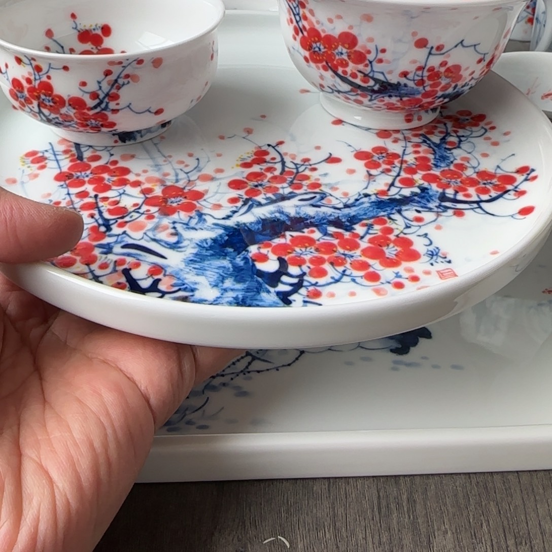 景德镇釉下青花五彩手绘