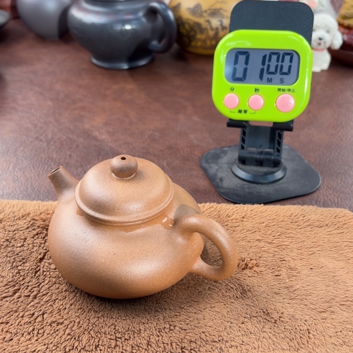 长***B茶壶紫砂宜兴原矿老宕口黄金段