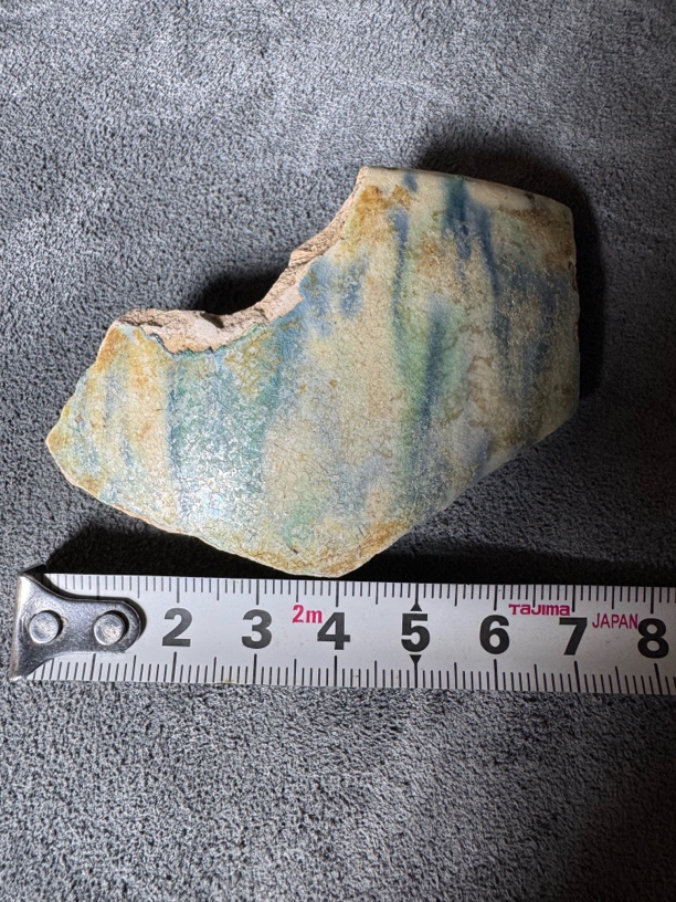 大小黄冶唐三彩蓝彩古陶瓷学习标本