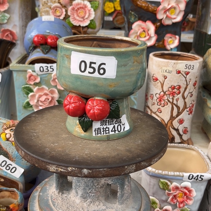 紫砂花盆粗陶材质多肉花盆