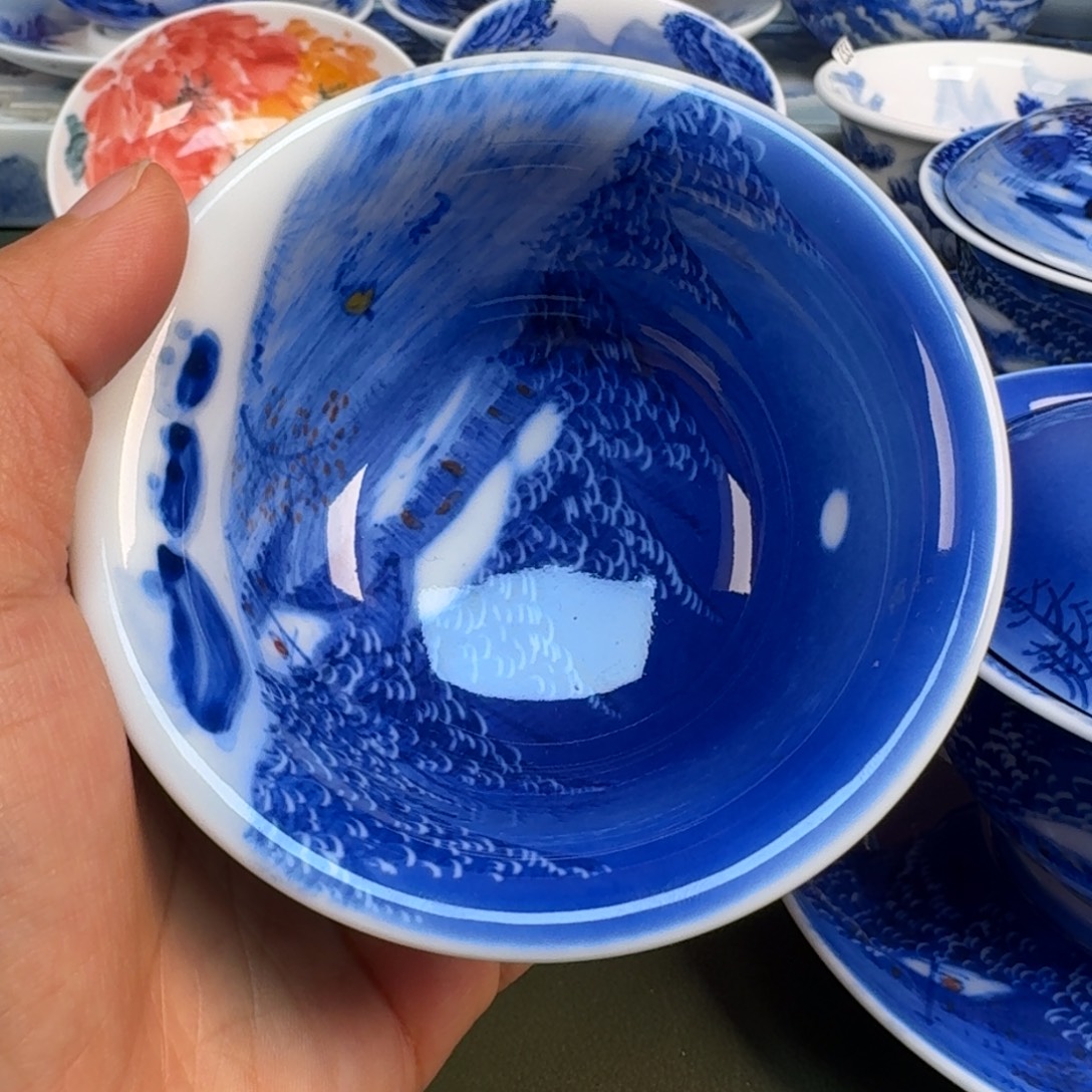 陶景德镇纯手绘茶具圆圆229