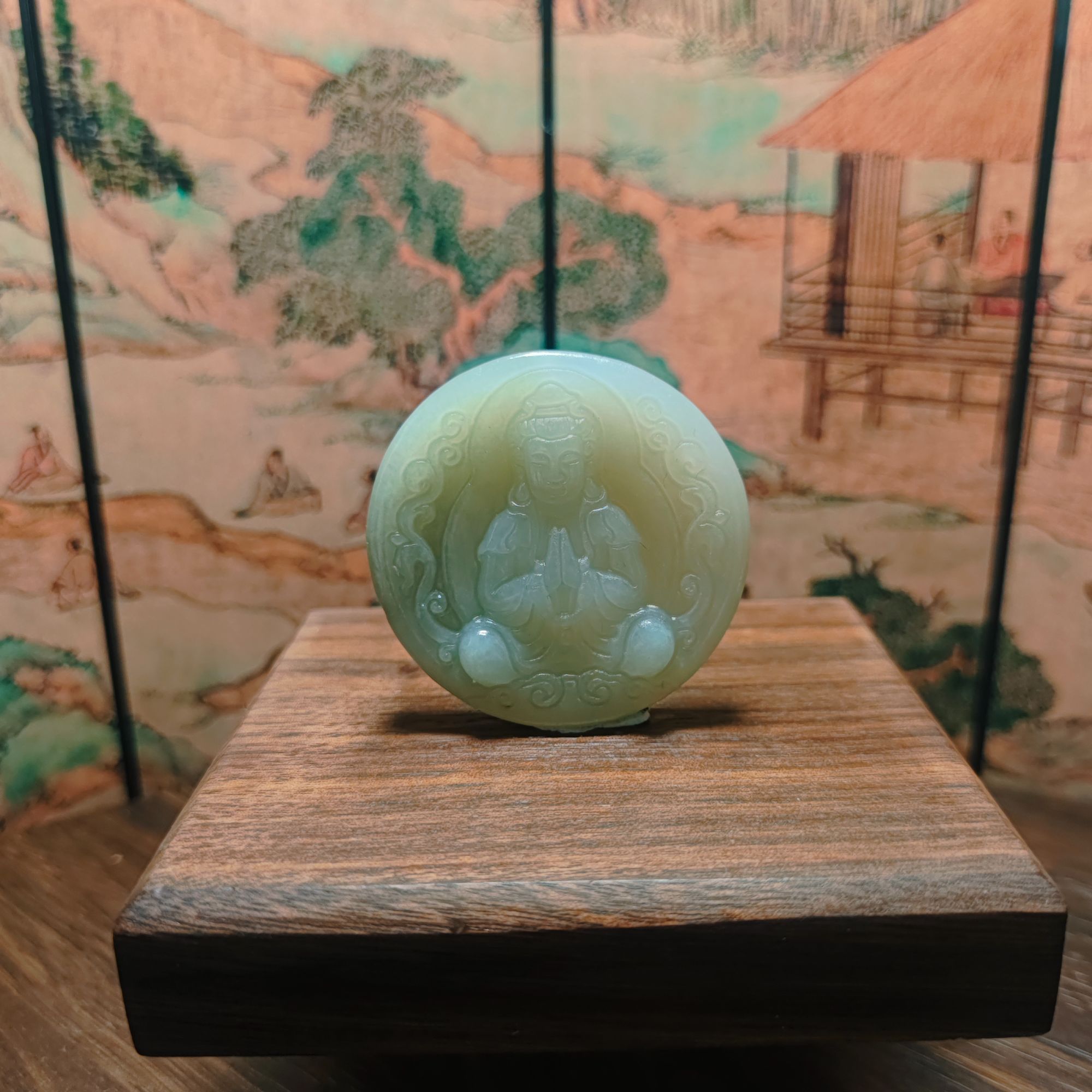 W和田玉观音吊坠0600