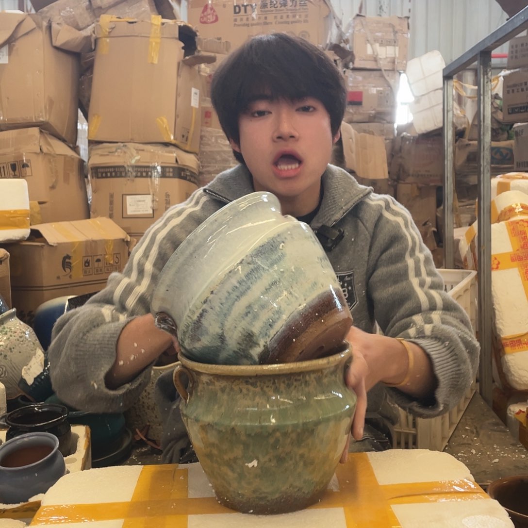 红陶宜兴紫砂花盆