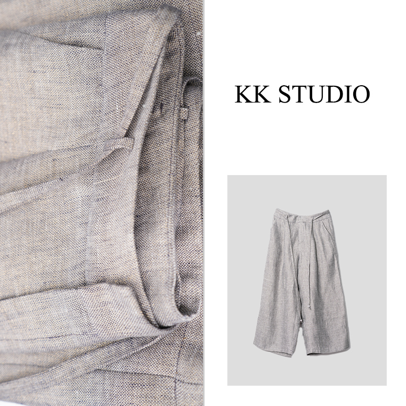 淇老板KK Studio25年早春新款阔腿宽松垂感休闲裤K915