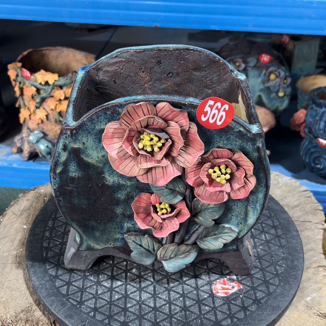煜***妈微瑕566 号陶然花器手工花盆