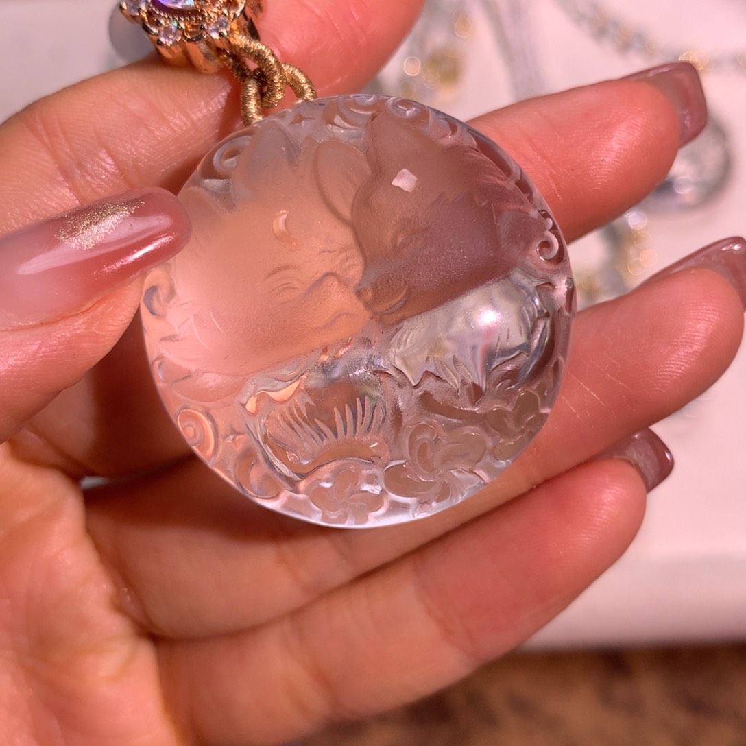 水晶吊坠(不含链)未镶嵌