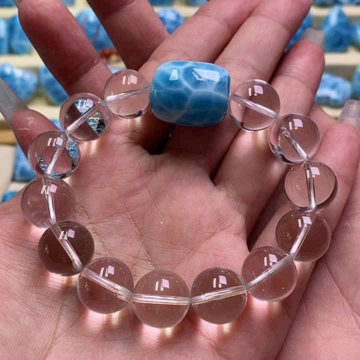 针钠钙石（海纹石）未镶嵌手链