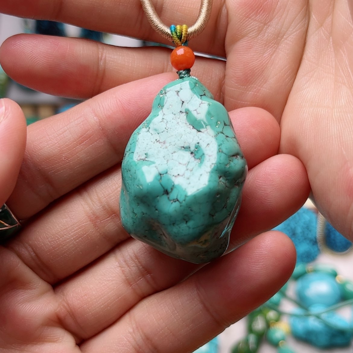 【闪购商品】绿松石珠宝奇石未镶嵌花*儿