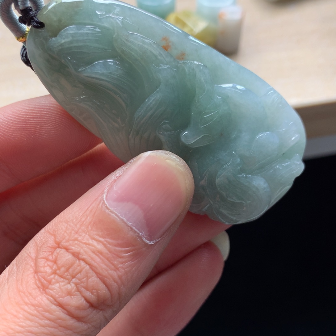 颈饰未镶嵌翡翠吊坠