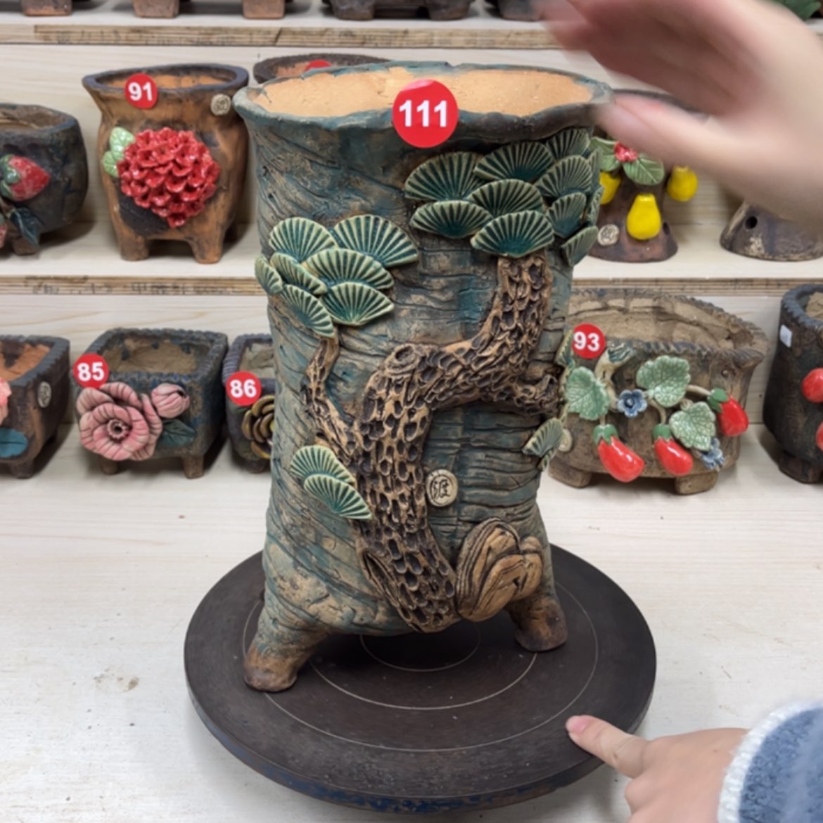 【闪购商品】紫砂花盆111号内口16×14外高31