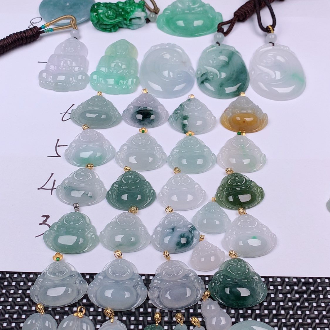 【闪购商品】翡翠挂件18K金镶嵌挂件