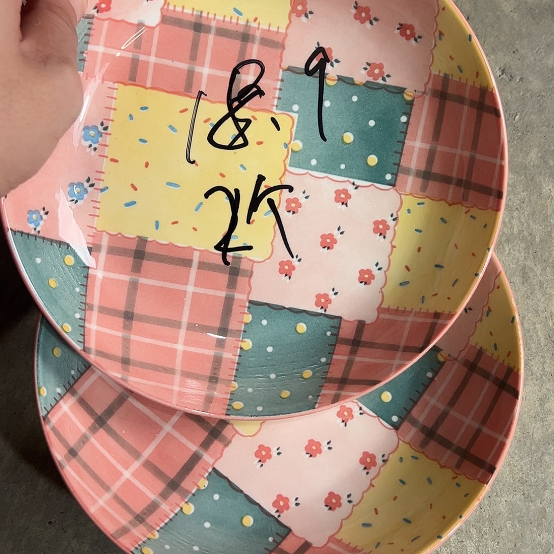 瓷拼图盘2个装福利