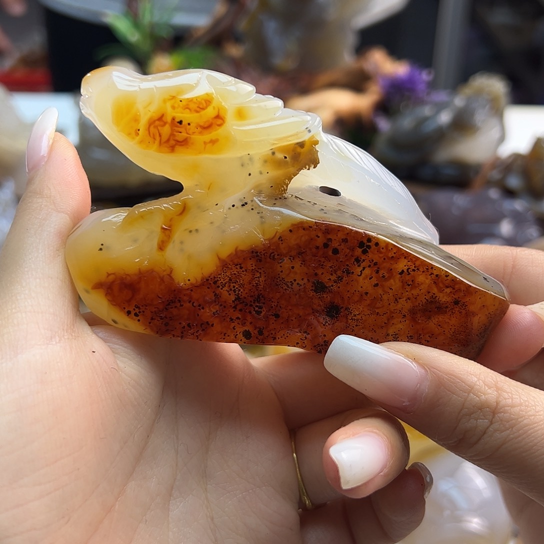 玛瑙/玉髓未镶嵌吊坠(不含链)