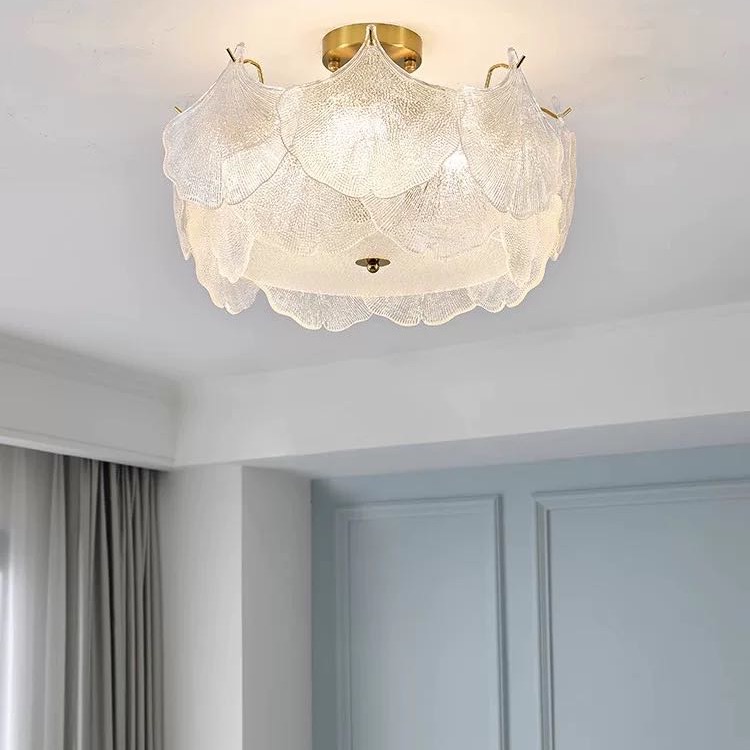 新款银杏轻奢高端卧室吊灯