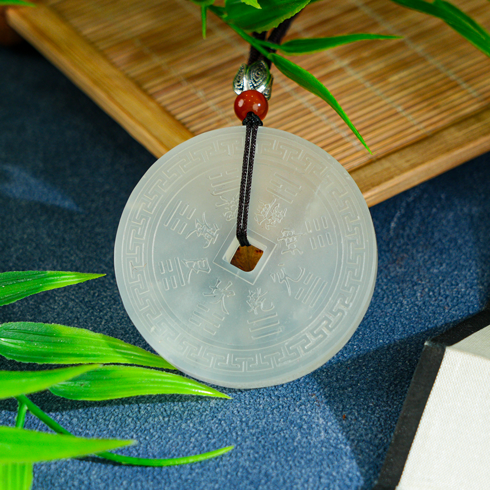 保真天然岫玉五帝钱吊坠多样性发其一XY277