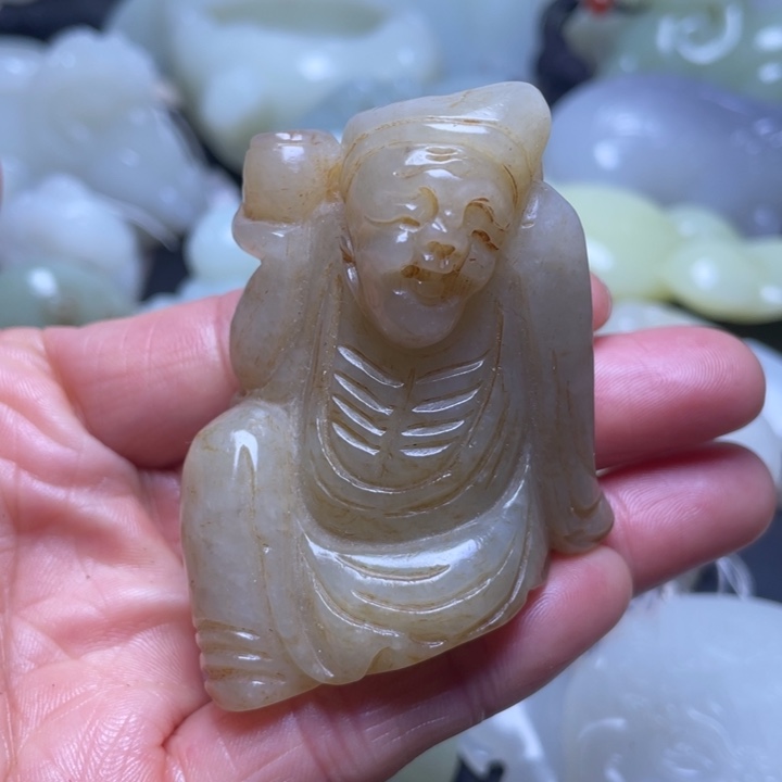 和田玉吊坠(不含链)未镶嵌