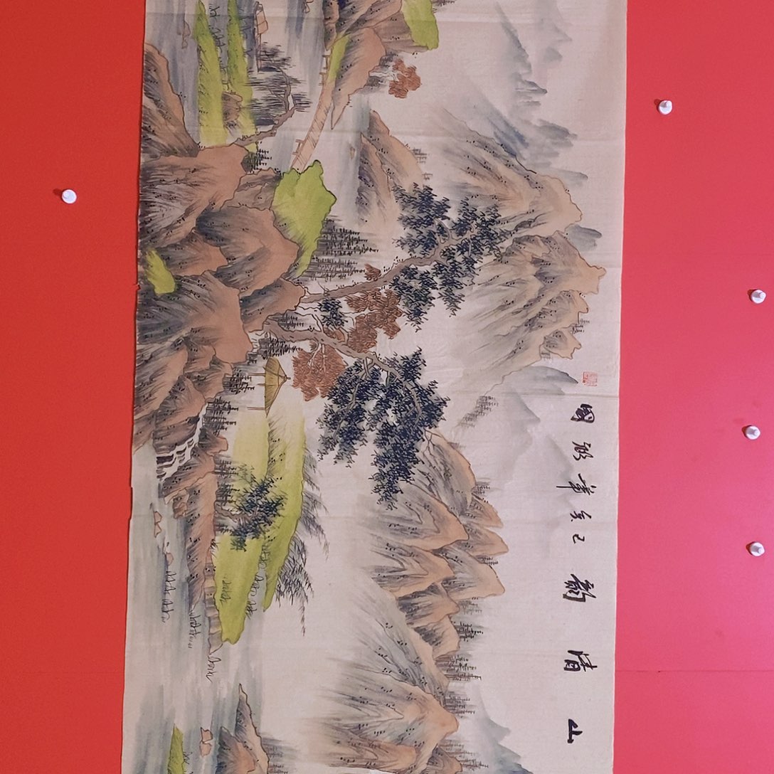 国画山水花鸟国画作品